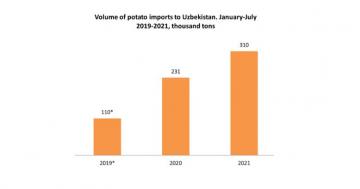 Ислоҳотлар: “Янги Ўзбекистон” картошка импорти бўйича рекорд ўрнатди